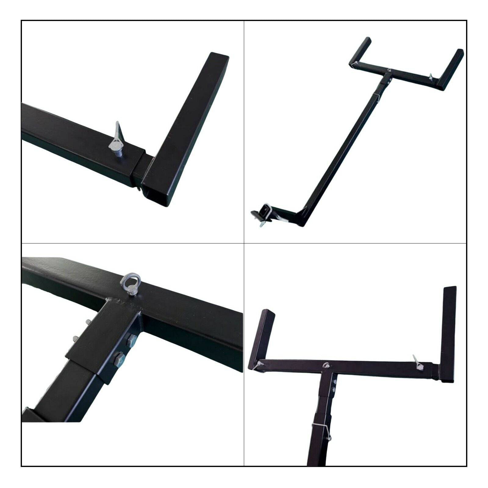 Tow Bar Hitch Mount Ladder Roof Rack Bar Extension Timber Kayak ...