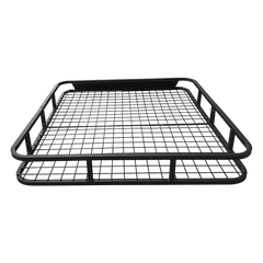 Universal Roof Rack Basket - Car Luggage Carrier Steel Cage Vehicle Cargo