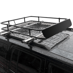 Universal Roof Rack Basket - Car Luggage Carrier Steel Cage Vehicle Cargo