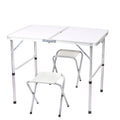 Levede Camping Table Chair Set Folding Portable Outdoor Foldable Picnic BBQ Desk
