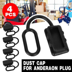 4 x Dust Cap Black Anderson Plug Cover Style Connectors 50AMP Battery Caravan
