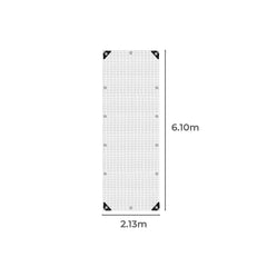 Manan Tarp Tarpaulin 200GSM Camping Heavy Duty Tent Waterproof Cover 2.13mx6.1m