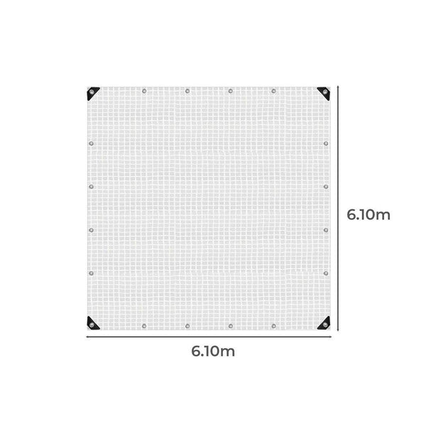Manan Tarp Tarpaulin 200GSM Camping Heavy Duty Tent Waterproof Cover 6.1mx6.1m