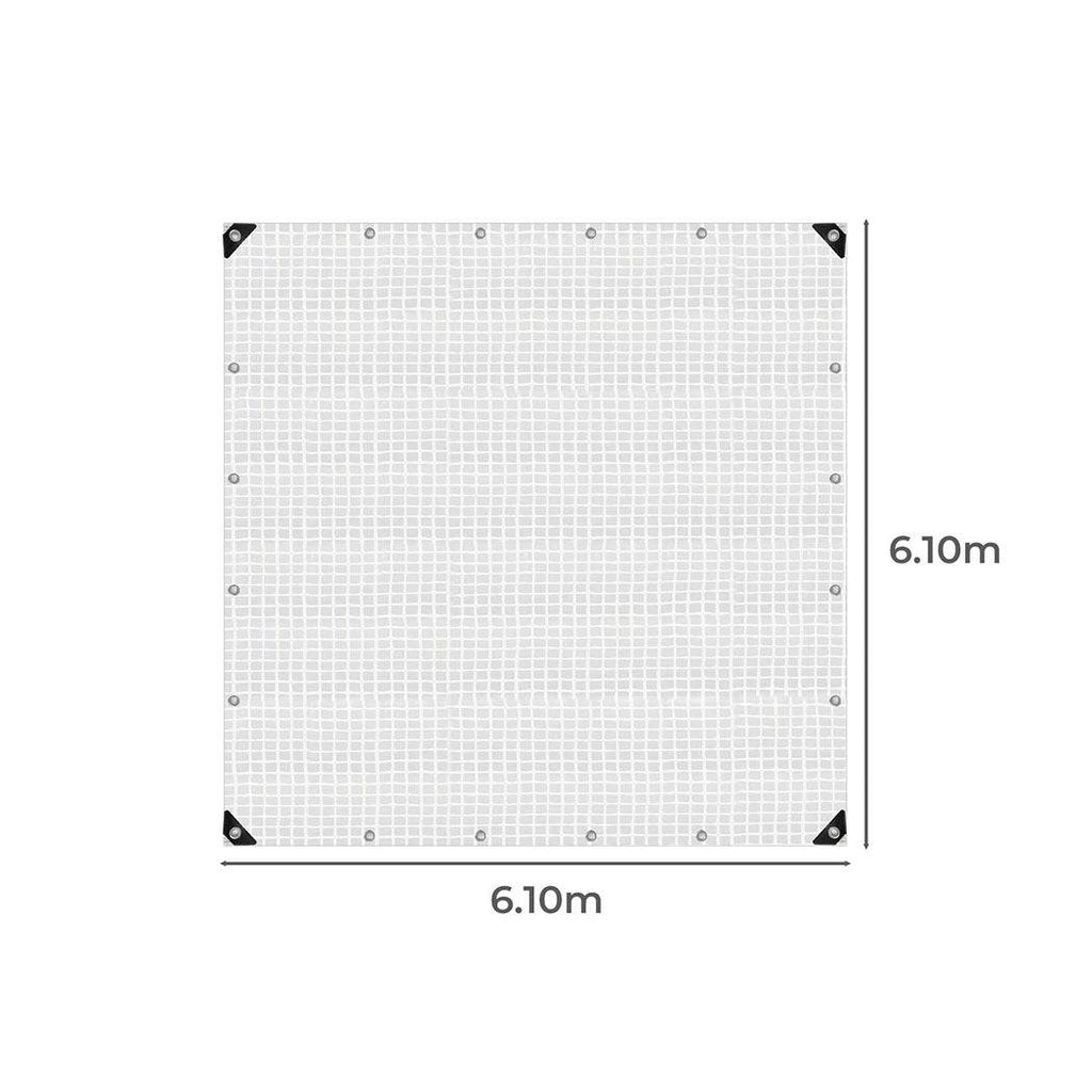 Manan Tarp Tarpaulin 200GSM Camping Heavy Duty Tent Waterproof Cover 6.1mx6.1m