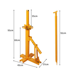 Portable Manual Tyre Changer Bead Breaker Car 4WD Van Motorcycle 8"-18" Yellow