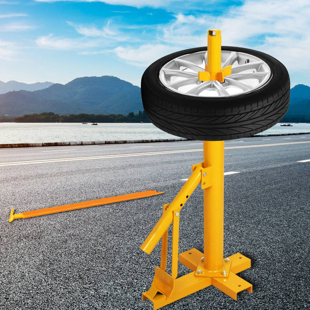 Portable Manual Tyre Changer Bead Breaker Car 4WD Van Motorcycle 8"-18" Yellow