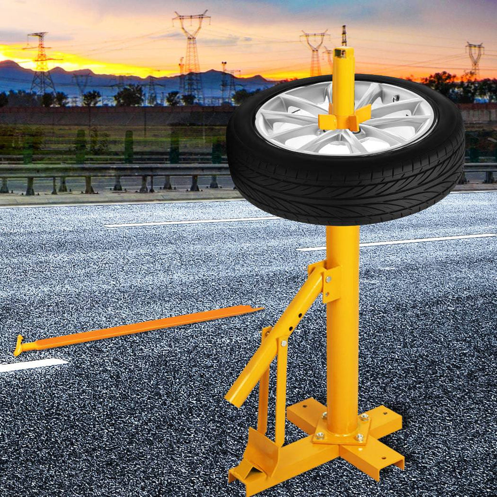 Portable Manual Tyre Changer Bead Breaker Car 4WD Van Motorcycle 8"-18" Yellow