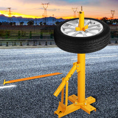 Portable Manual Tyre Changer Bead Breaker Car 4WD Van Motorcycle 8"-18" Yellow