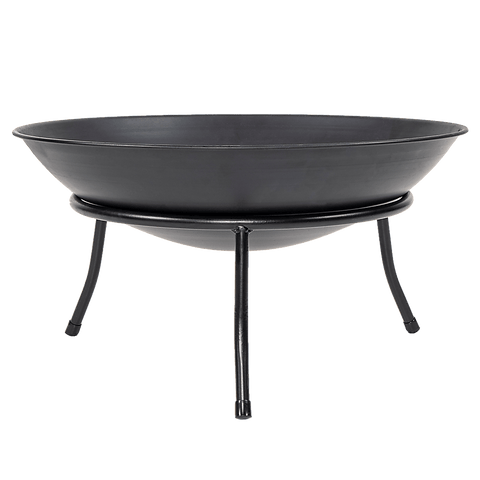 Iron Fire Bowl Traditional Log Fire Pit Outdoor Heating Camp Site Barbecue
