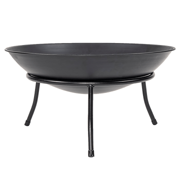 Iron Fire Bowl Traditional Log Fire Pit Outdoor Heating Camp Site Barbecue
