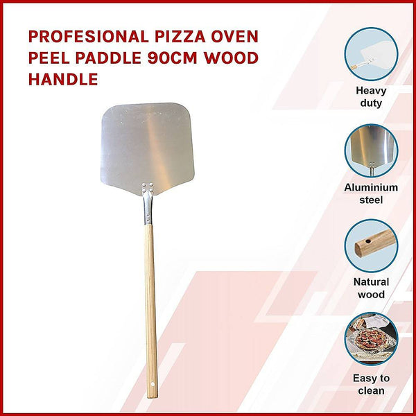 Profesional Pizza Oven Peel Paddle 90cm Wood Handle