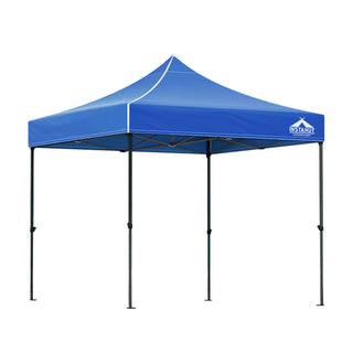 Instahut Gazebo Pop Up Marquee 3x3 Outdoor Wedding Gazebos Base Pod Kit Blue