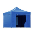 Instahut Gazebo Pop Up Marquee 3x3m Folding Wedding Tent Gazebos Shade Blue
