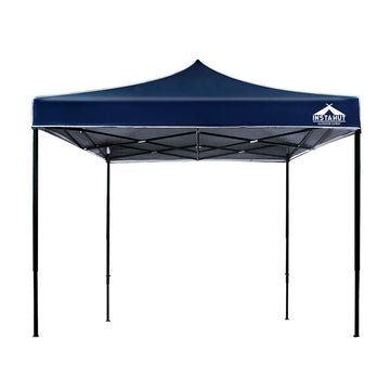 Instahut Gazebo Pop Up Marquee 3x3m Outdoor Tent Folding Wedding Gazebos Navy