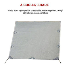 Pop Top Caravan Privacy Screen Sun Shade Side Extension 2.1 x 1.8m