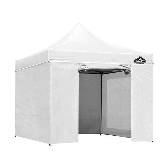 Instahut Gazebo Pop Up Marquee 3x3m Folding Wedding Tent Gazebos Shade ...