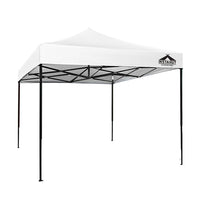 Instahut 3x3m Pop Up Gazebo Marquee Folding Tent White