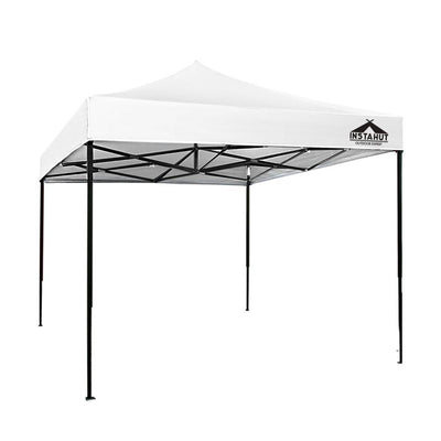 Instahut 3x3m Pop Up Gazebo Marquee Folding Tent White