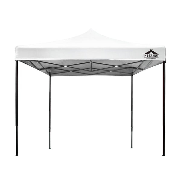 Instahut 3x3m Pop Up Gazebo Marquee Folding Tent White