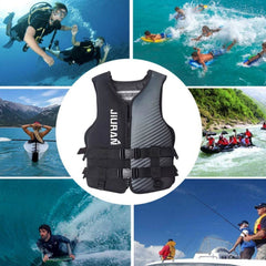 Life Jacket for Unisex Adjustable Safety Breathable Life Vest for Men Women(Blue-M)