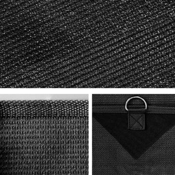 Black Caravan Privacy Screen 1.95 x 2.2M End Wall or Side Sun Shade Roll Out