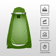 KILIROO Shower Tent with 2 Window (Green)