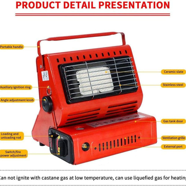 Portable Butane Gas Heater for Camping, Hiking and Outdoor Use