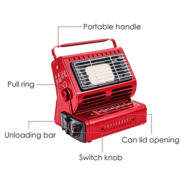 Portable Butane Gas Heater for Camping, Hiking and Outdoor Use