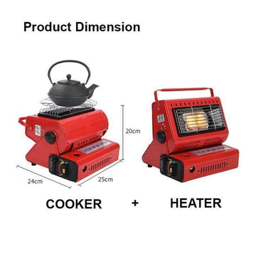Portable Butane Gas Heater for Camping, Hiking and Outdoor Use