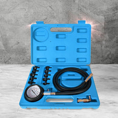 Engine Oil Pressure Test Kit 12pc Diagnostic Gauge Set
