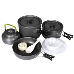 16-Piece Camping Cookware Set with Pot, Pan & Utensils