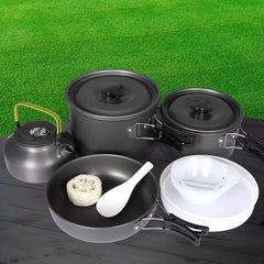 16-Piece Camping Cookware Set with Pot, Pan & Utensils