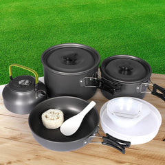 16-Piece Camping Cookware Set with Pot, Pan & Utensils