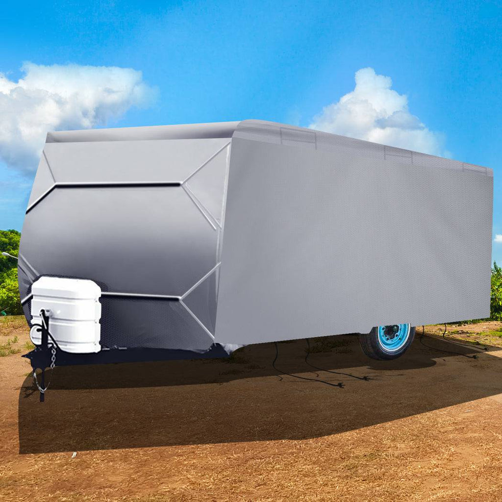 Caravan Covers Campervan 4 Layer Heavy Duty UV Waterproof Carry bag Covers L Grey