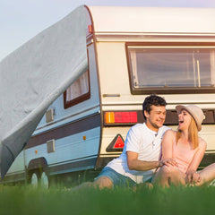 Caravan Covers Campervan 4 Layer Heavy Duty UV Waterproof Carry bag Covers S Grey