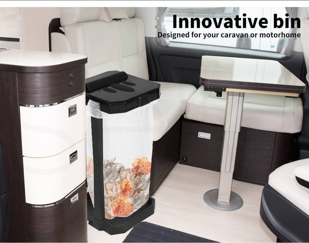 Collapsible Caravan Rubbish Bin Outdoor Garbage Can Trash Waste Basket 77 Bags
