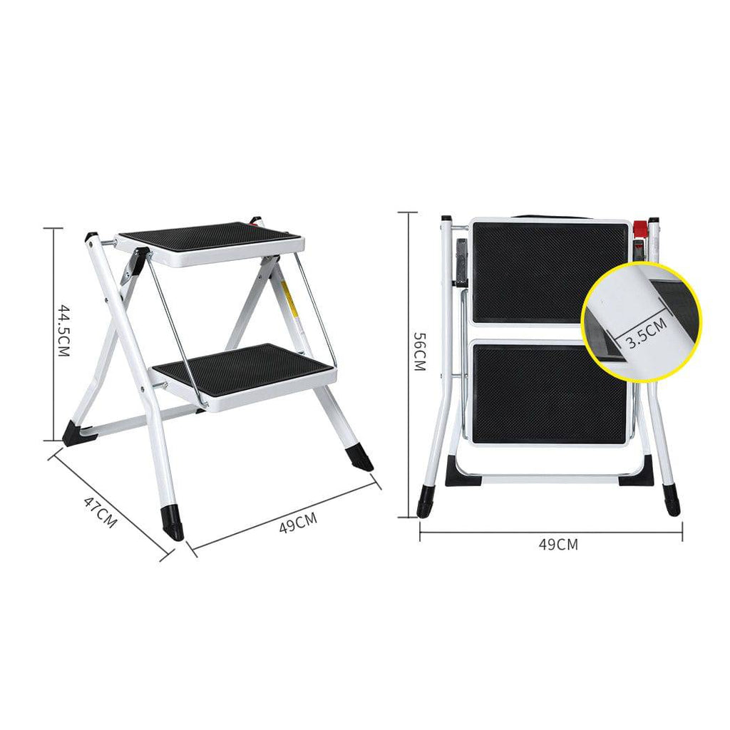 Double Folding Caravan Step Portable RV Accessories Ladder Camper Trailer Parts