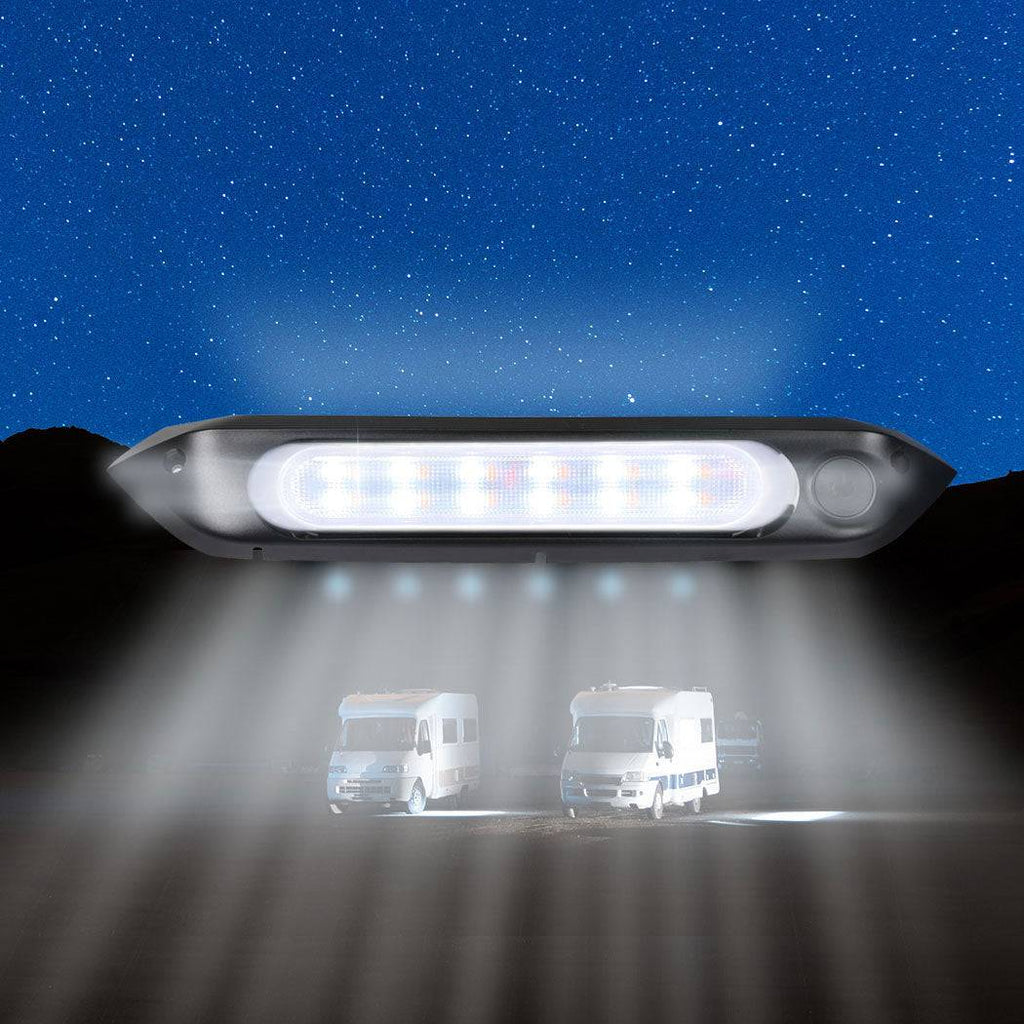 Dual LED Awning Light 12V/24V Amber IP67 Waterproof Caravan Accessories 287mm