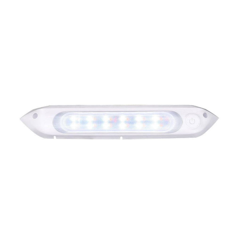 Dual LED Awning Light Amber White 12V 24V Waterproof 287mm Caravan RV Exterior