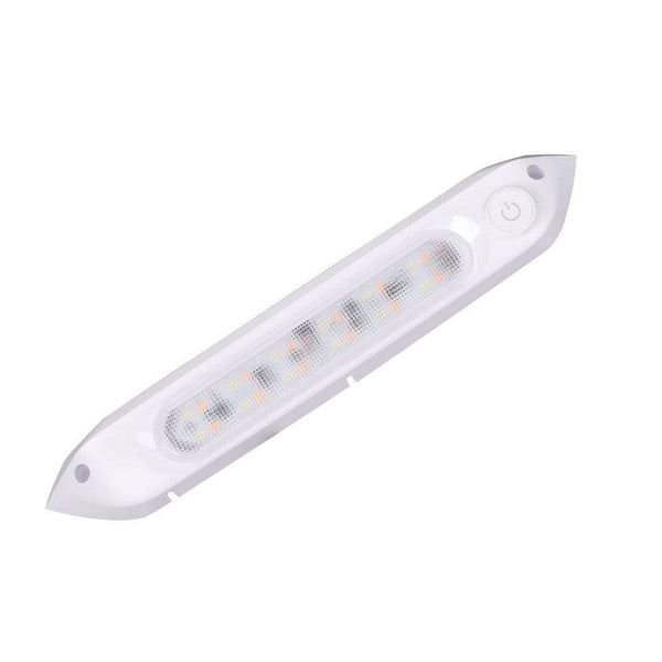 Dual LED Awning Light Amber White 12V 24V Waterproof 287mm Caravan RV Exterior