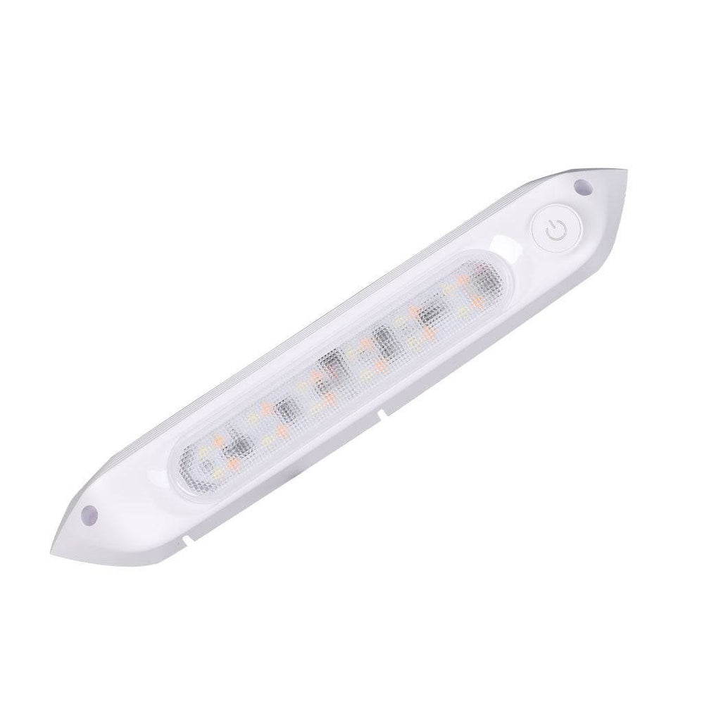Dual LED Awning Light Amber White 12V 24V Waterproof 287mm Caravan RV Exterior