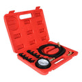 Engine Oil Pressure Tester Gauge Diagnostic Test Tools Automotive 12pcs Red
