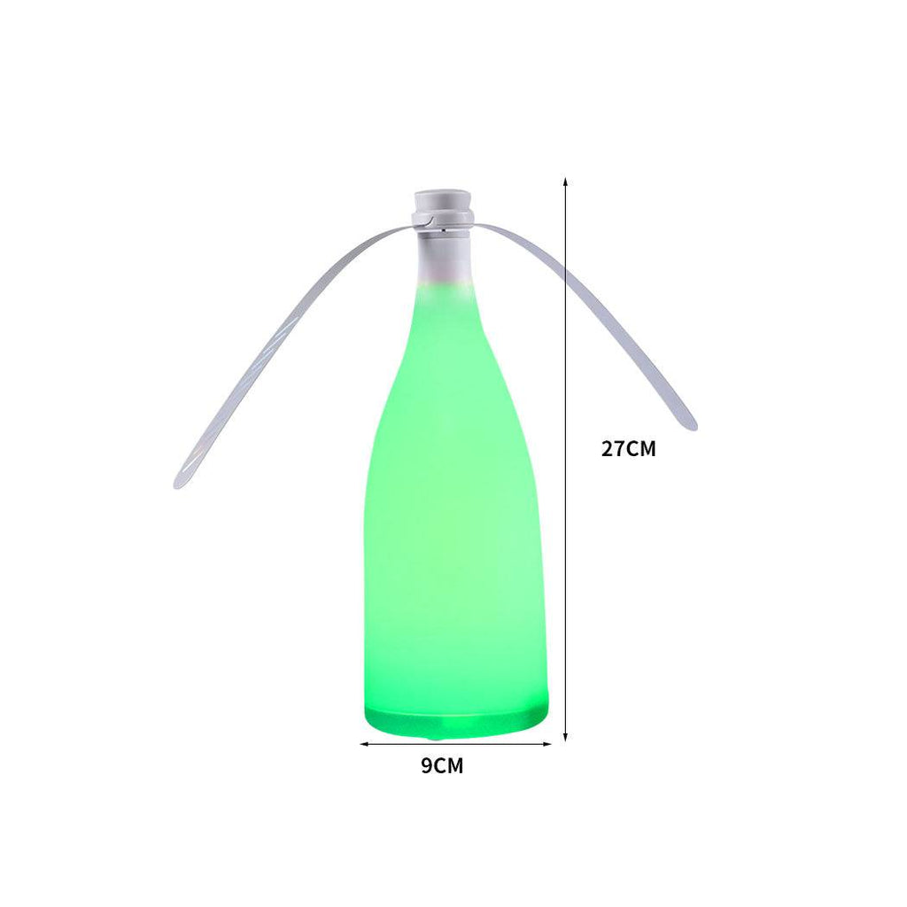 LED Repellent Fly Fan Entertaining Free Indoor Outdoor Home Chemical  Safe Trap Green