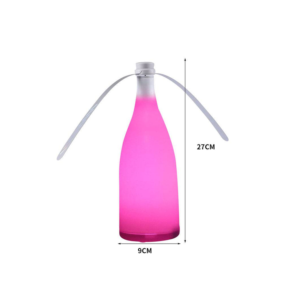 LED Repellent Fly Fan Entertaining Free Indoor Outdoor Home Chemical  Safe Trap Pink