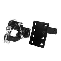 Manan 8Ton Pintle Hook Tow Bar Hitch Ball Combo Receiver Arm Trailer 4WD Caravan