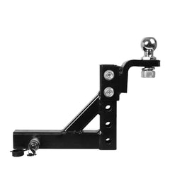 Manan Adjustable Tow Bar Tongue Hitch Towing 2" Ball Mount Caravan Trailer 4WD