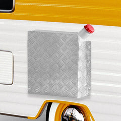 Manan Caravan Diesel Heater Tank Cover for 10L 15L Fuel Tank Silver Aluminium