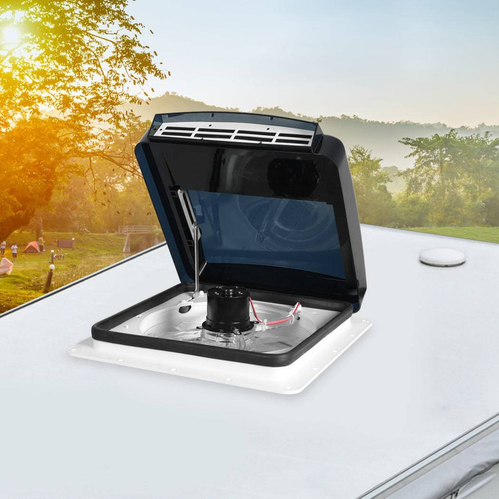 Manan Caravan Roof Vent 12V Hatch Air Exhaust Fan Rain RV Trailer Motorhome