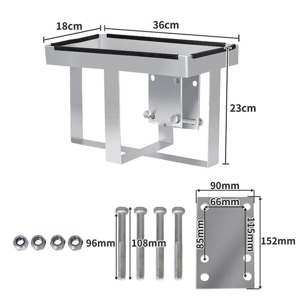 Manan Jerry Can Holder Bolt On 20L 4x4 Galvanized  Steel Camper Trailer Caravan