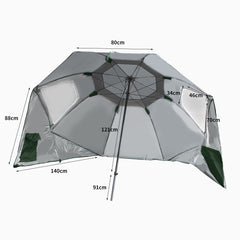 Outdoor Umbrella Beach Umbrellas Sun Shade Weather Patio Garden Shelter Tilt 2M